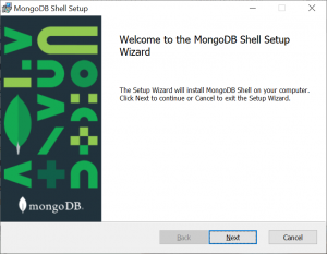 MongoDB Shell Setup Welcome page