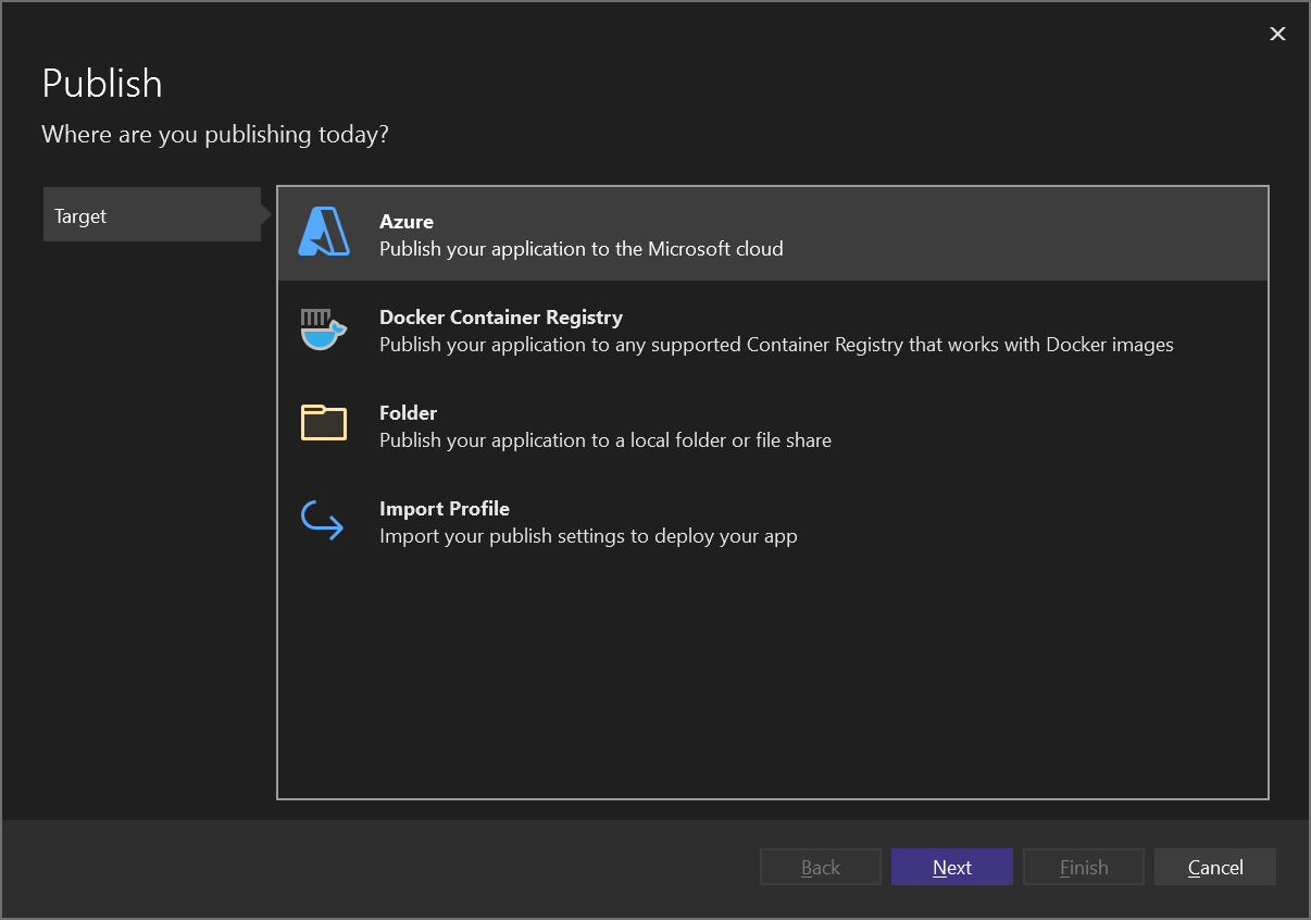 Publishing your first C# Azure Function using Visual Studio - Jonathan ...
