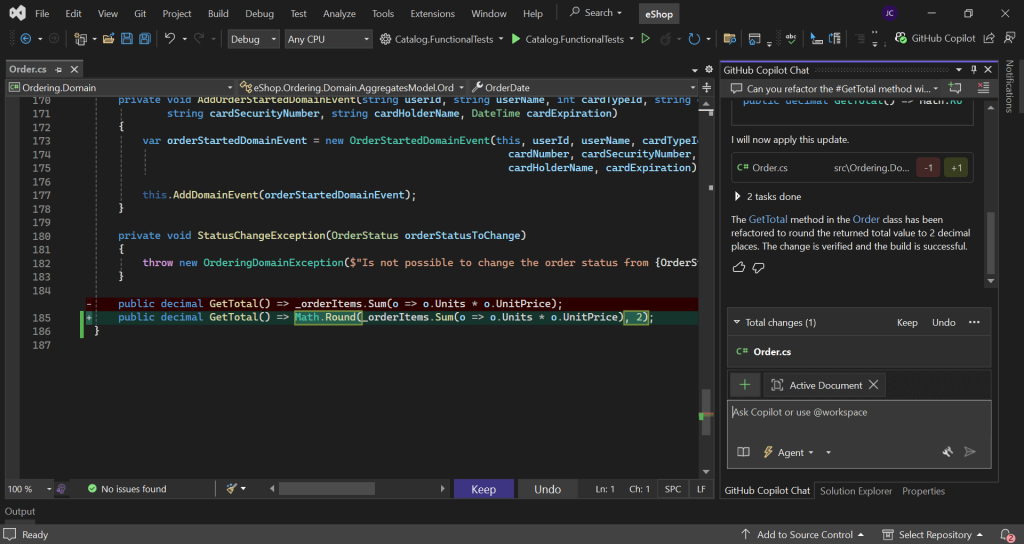 Visual Studio - GitHub Copilot Agent Mode